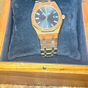 Gold and Black Watch